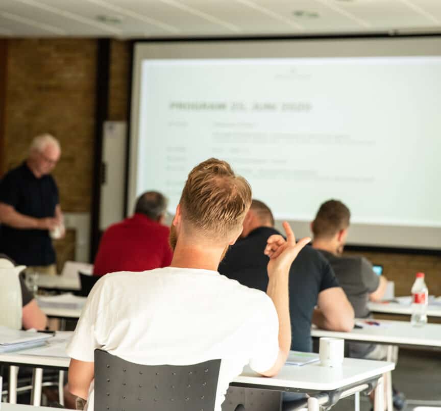 Deltager i kursus hos kursuscenter Middelfart