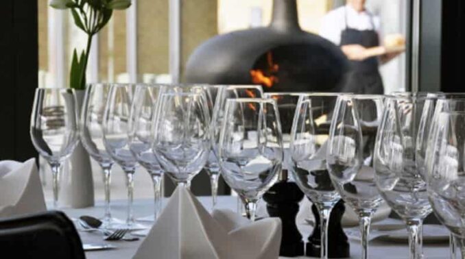 Firmafest i restauranten