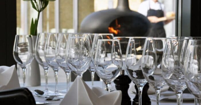 Firmafest i restauranten