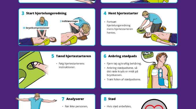 Når hvert sekund tæller: Sådan bruger du en hjertestarter
